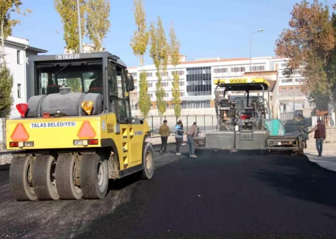 Talas’ta Yeni Bir Eğitim Kurumu: Av. Mehmet Altun İlkokulu İçin Asfalt Çalışmaları Tamamlandı