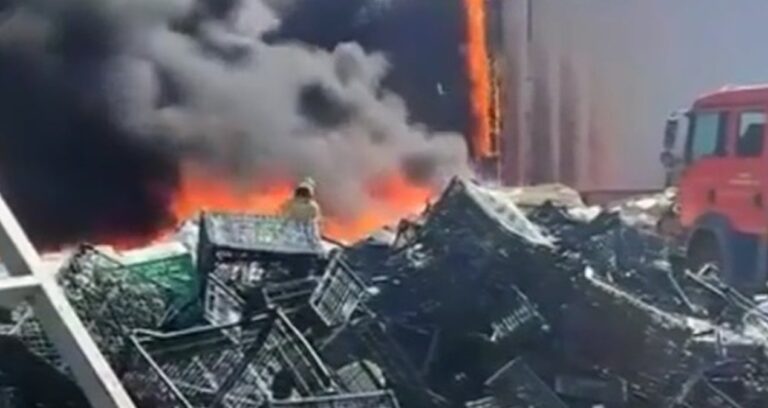 bursada geri donusum tesisinde cikan yangin kisa surede sonduruldu qiC33I7N