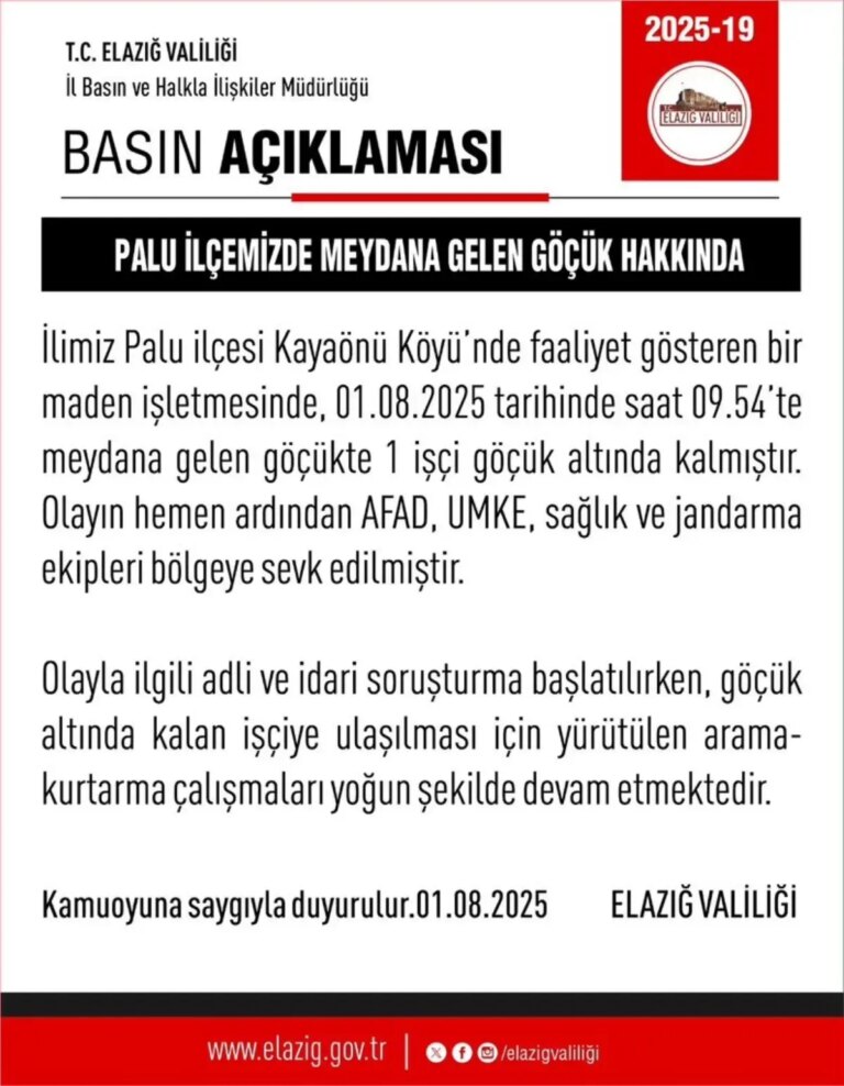 elazigda maden gocugu arama kurtarma devam ediyor QwYIuKki