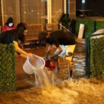 samsunda saganak hayati felc etti baziev ve is yerlerini su basti 2lJ4galg