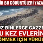 yuz binlerce gazzeli bu kez evlerine donmek icin yurudu tarih bu goruntuleri yazacak 9yDCbwYf